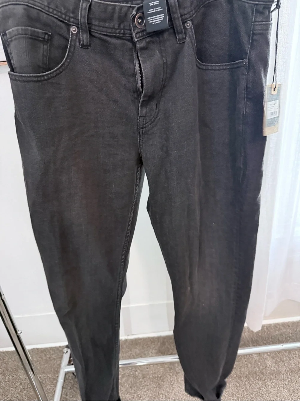 Travis Mathew Men's Black Slim Straight Jeans
